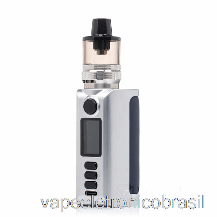 Vape Recarregável Dovpo Riva 200w Starter Kit Prata-azul